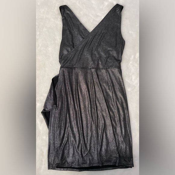 Calvin Klein black/silver shimmer cocktail dress - Picture 4 of 6